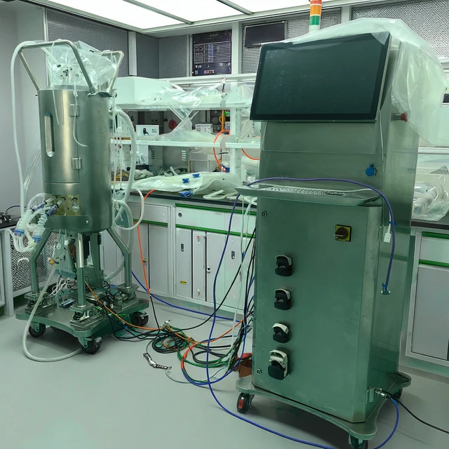 EU Standard High Quality 50L Single-use Mechanical Stirring Bioreactors Fermenter for Laboratory