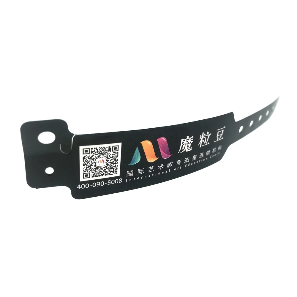 barcode wristbands factory price bracelet wholesale one time use wristbands