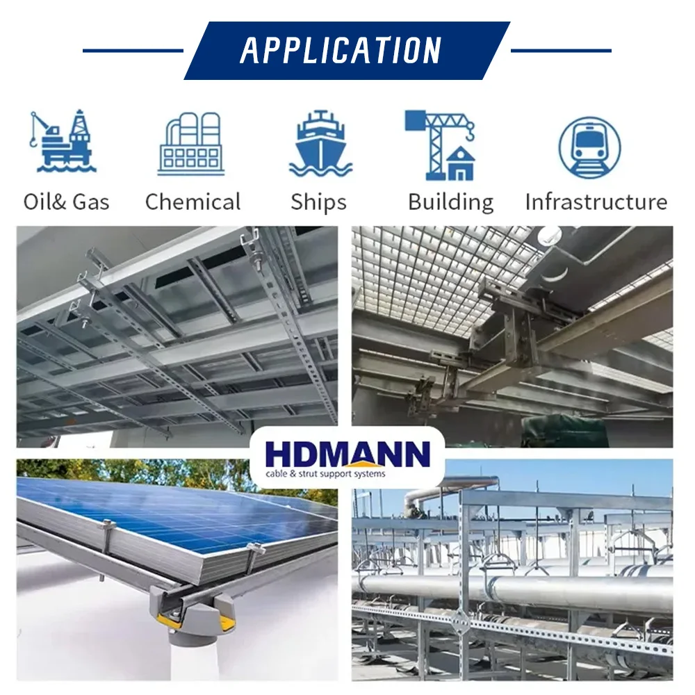 Hdmann Solar Panel Profile 41x41 41x21 41x52 SS316 SS304 Stainless Steel C Channel for Solar Frame Installation