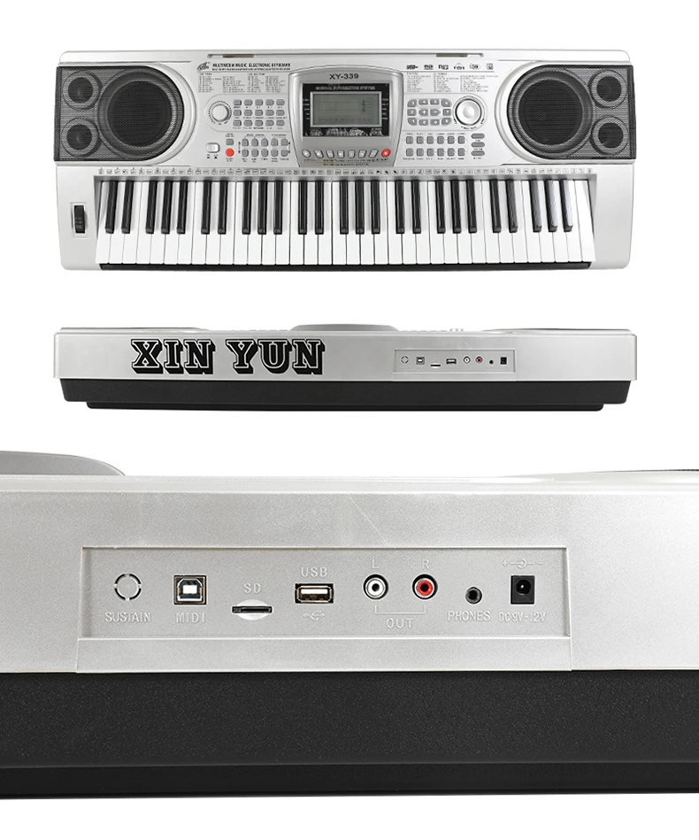 XY-339 61 Keys LCD Digital Organ - Reliable & Professionnel