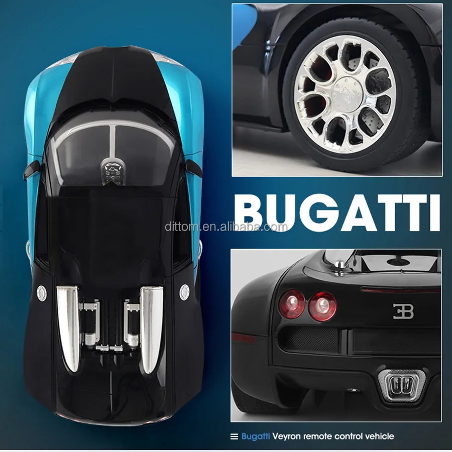 2.4GHz 1/10th Authorize Bugatti Veyron Model Car B10 5CH Rc Super Sports Racing Car with Lights