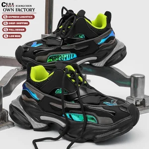 New Fashion Men's Shoes Women's Shoes Sneakers Thick Bottom Trend Sports Shoes Color Increase Slow Shock Comfortable Chunky Shoe