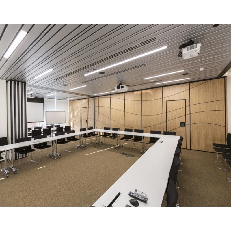 Ceiling Track Acoustic Movable Sliding Folding Wall Partitions Wood Partition Divider  Office Partition for Space Division