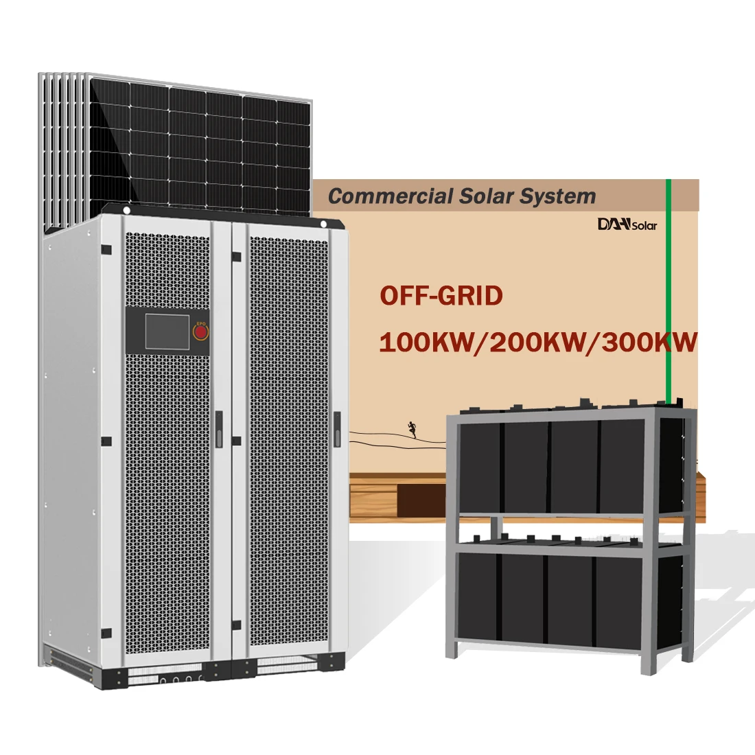 200 kw 300 kw 400 kw 500 kw complete systems off grid hybrid solar panel power system