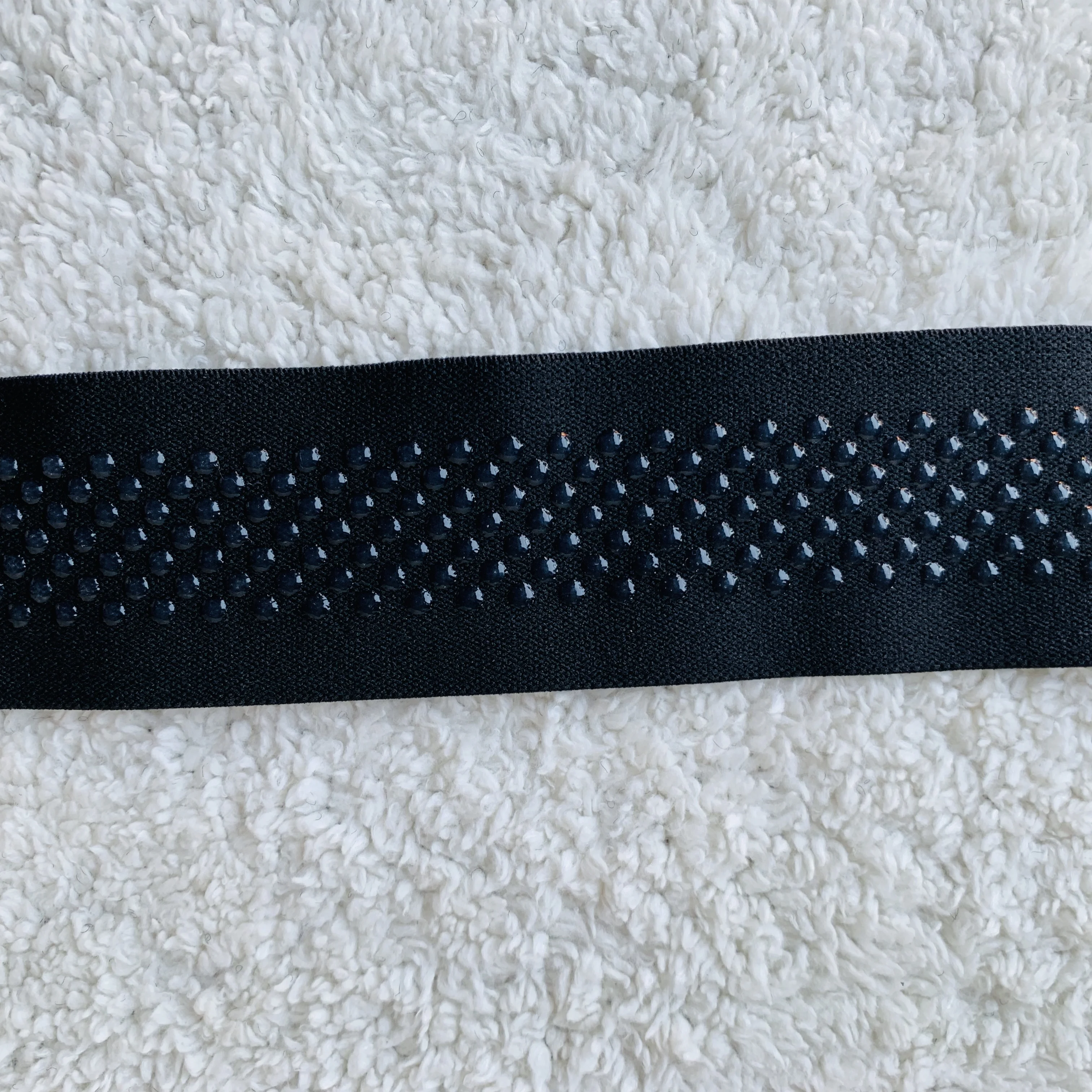 5cm Wide Silicone Dots Pattern Printed Gripper Elastic Band