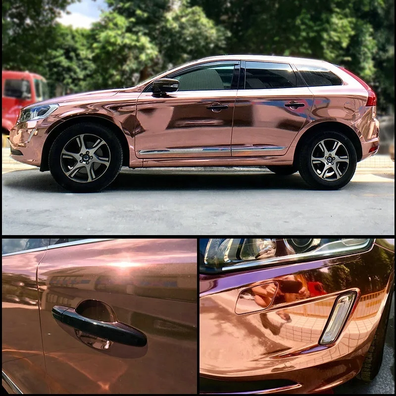 Décoration de voiture de Gros Autocollant Chrome miroir d'enrubannage de  vinyle - Chine Chrome Chrome miroir en vinyle, vinyle