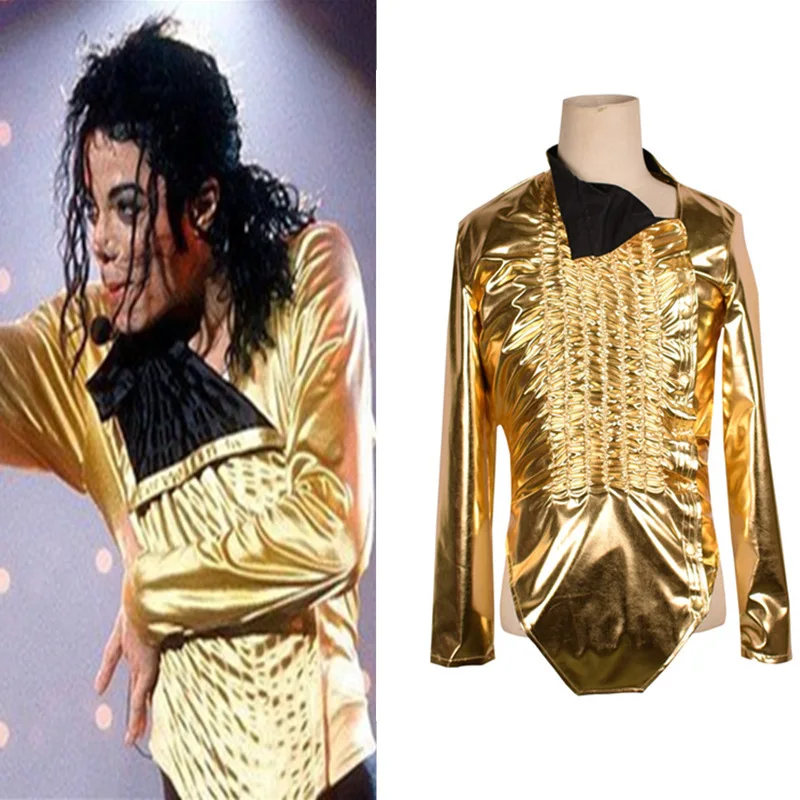 New Men's Clothing Fashion Slim Mj Michael Jackson Coat Dance Sequins Suit  Jacket Stage Singer Costumes Coaplay Costume And Wig - Cosplay Costumes -  AliExpress