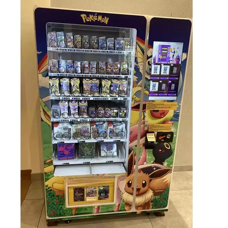 Wholesale Self-service Automatic Vending Machine Pokemoncard Vending  Machine Trading Card Vending Machine for Pikaqiu