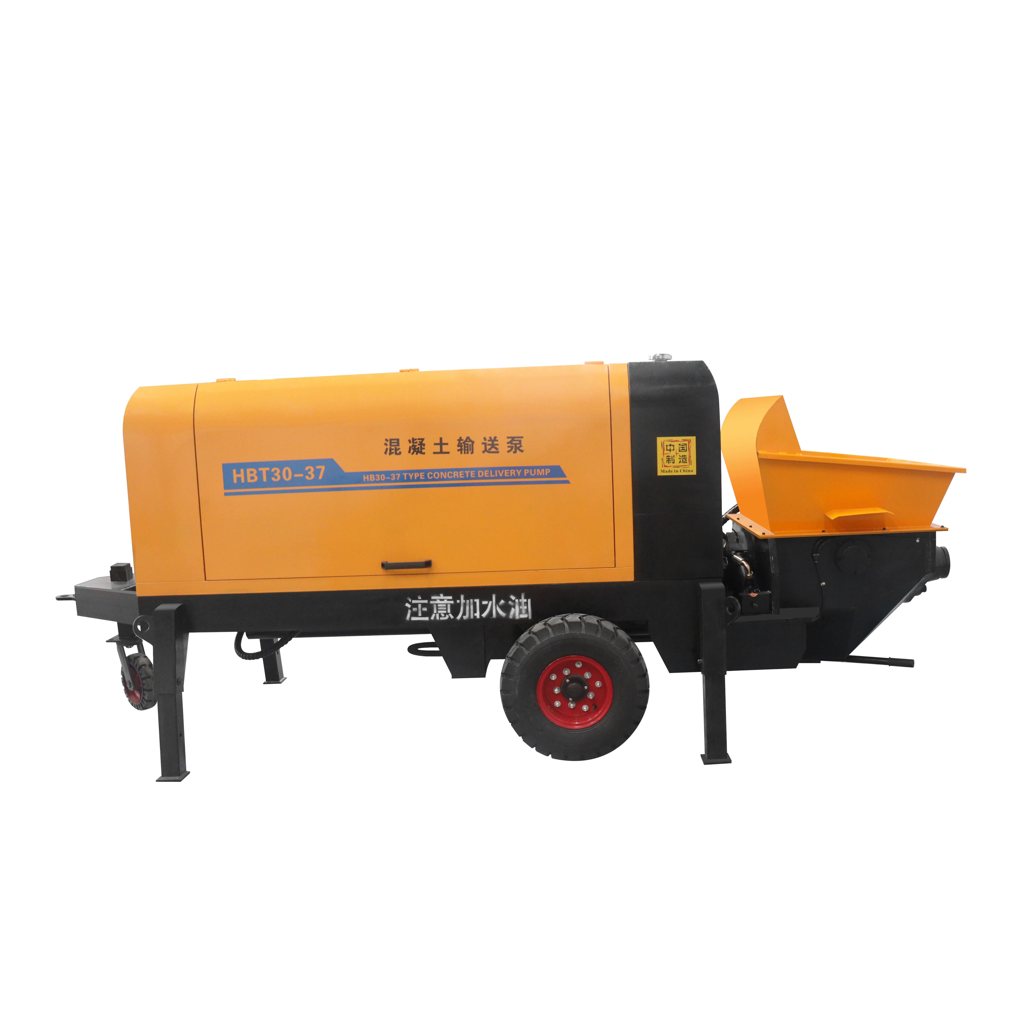 High Output Concrete Transport Pump 55kw Electric Power Pump With Mixer