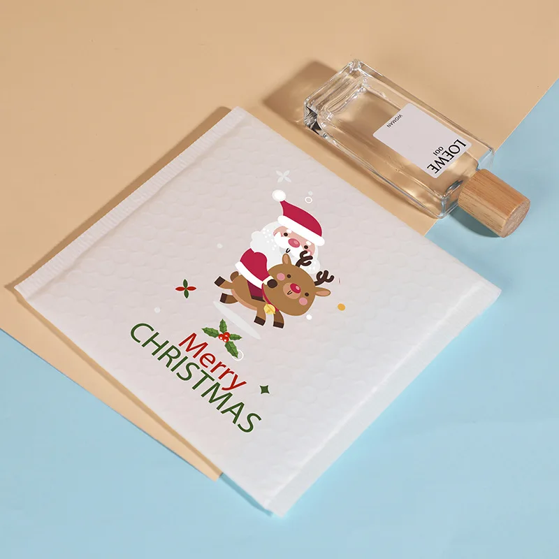 Fosmon #2 Christmas Poly Bubble Mailer 8.5 X 12, Water Resistant Padded Shipping Envelopes 5 10 25 50 100 Pack