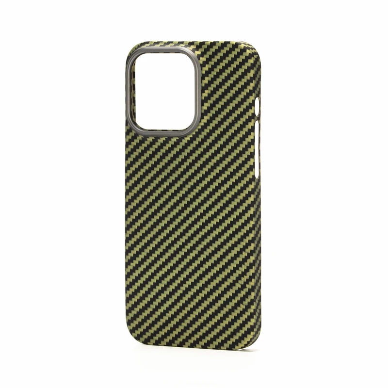 Diy Logo Military Grade Aramid Carbon Fiber Phone Case For Iphone 14 13