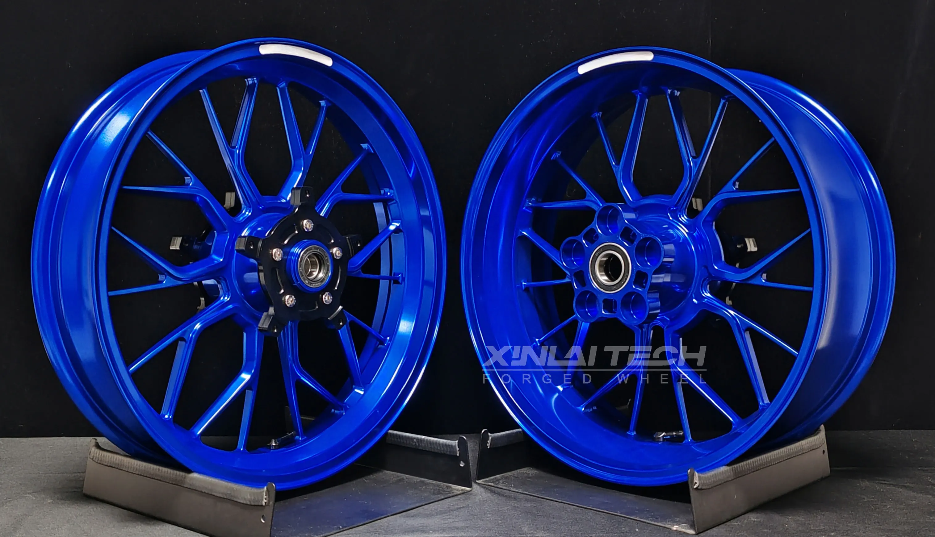 XL Custom Forged Motorcycle Wheels for Yamaha MT09 17 18 Inch CNC Forged Aluminum Rims Anodized Finish - Image 6