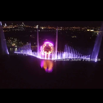 Large-Scale Outdoor Musical Dancing Water Screen Fountain Laser Light Show Kazakhstan Big O Show