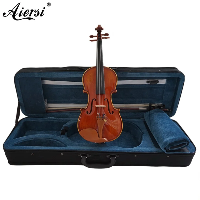 Sinomusik Brand Hot Sale Stringed Musical Instruments German Violin Factory Prices Handmade 4/4 Violin