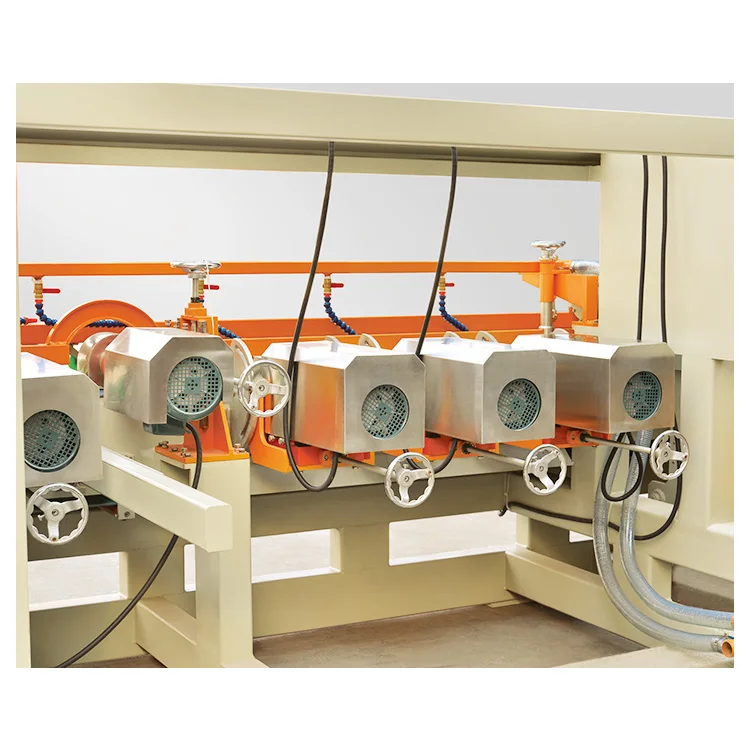 Automatic CNC Chamfering Machine for Artificial Stone Tile Bullnose Granite Edge Marble Polisher 14 Grinding Heads 1200mm Motor
