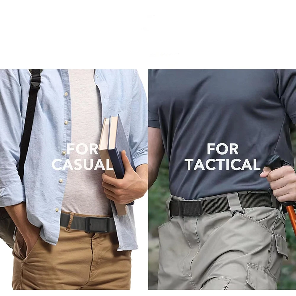 Wholesale Durable Ratchet Belts Nylon Web Belts Casual with Automatic Buckle Adjustable Golf Tactical Nylon Belt