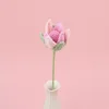 Gradient rose pink-Single bud flower branch