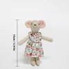 Vestido Floral Ratón 15cm