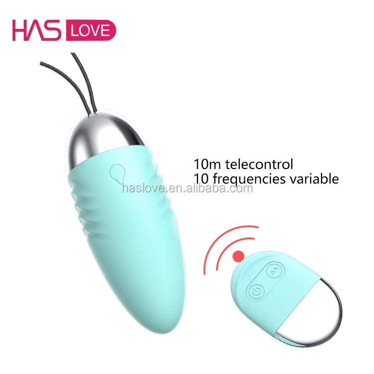 HASLOVE Marken-Fernbedienungs-Vibrator-Ei 10 Meter Reichweite 10  Vibrationsmodi AAA-Batterien Dildo-Vibrator