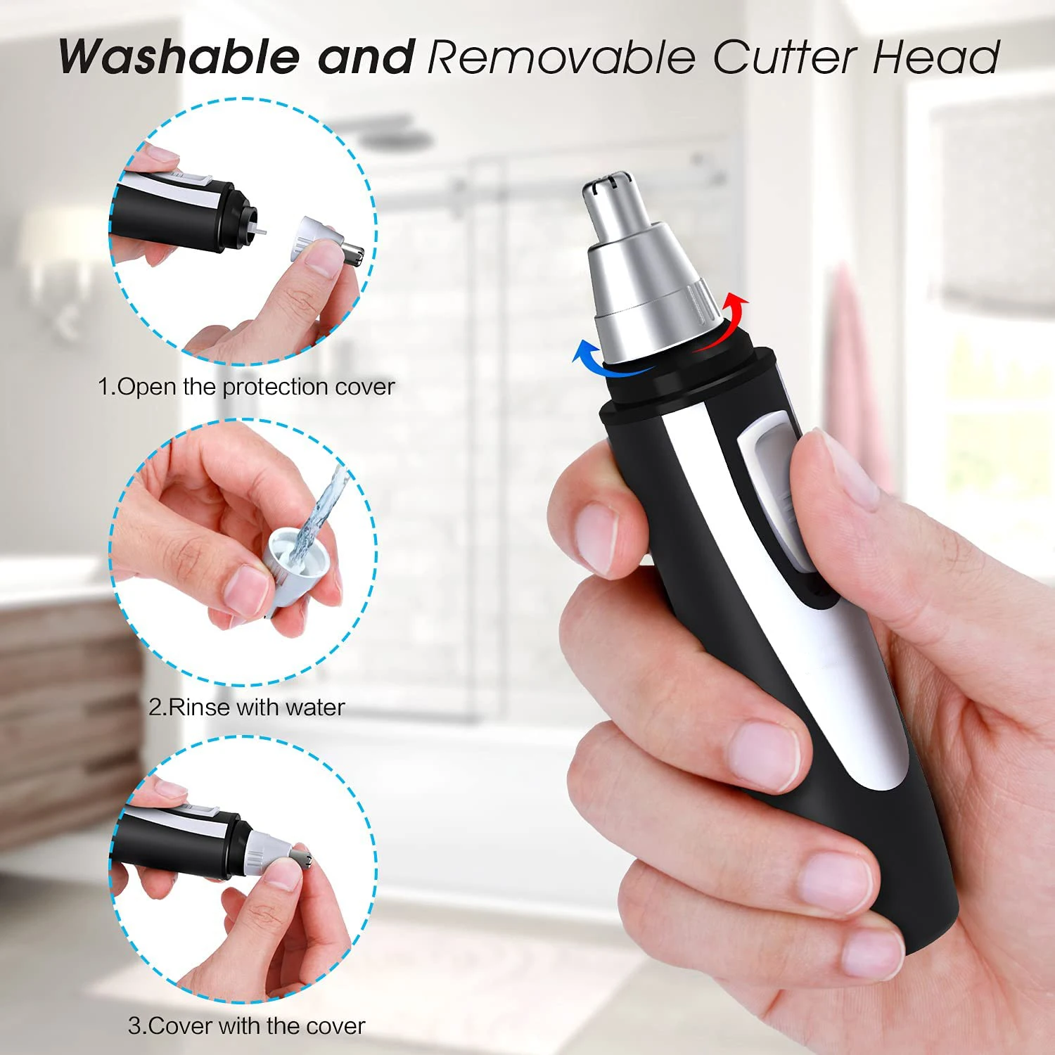 Ear and Nose Hair Trimmer Clipper 2022 Professional Painless Eyebrow & Facial Hair Trimmer for Men Women