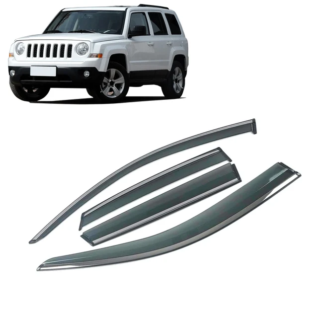 For JEEP Patriot MK 74 2007-2019 Car Window Sun Rain Shade Visors Shield Shelter Protector Cover Frame Sticker Accessories