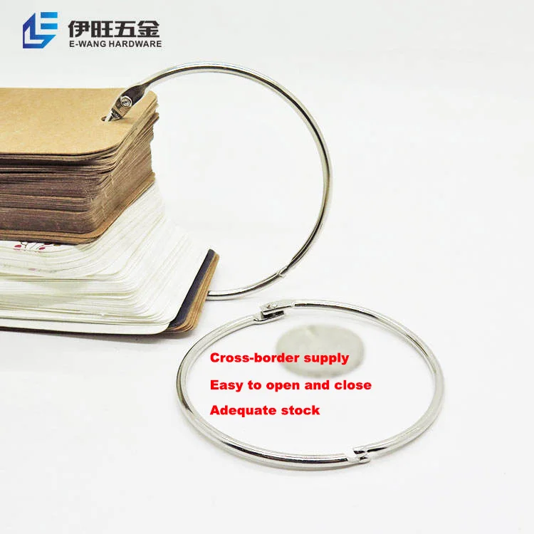 Wholesale YIWANG 2.5 Inch Scrapbooking Book Loose Leaf Binder Rings Silver  For Key Ring Keychain From m.