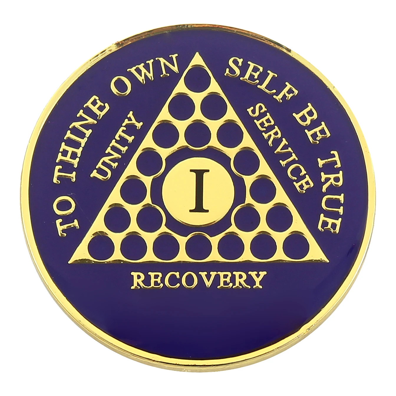 High Quality Bulk Cheap Custom Metal Gold AA Coin 1 Year 5 Year Recovery Sobriety Souvenir Coin