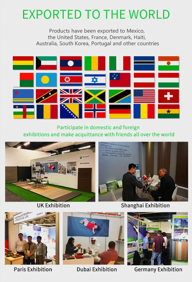 New technology deck outdoor composite woods board wpc decking