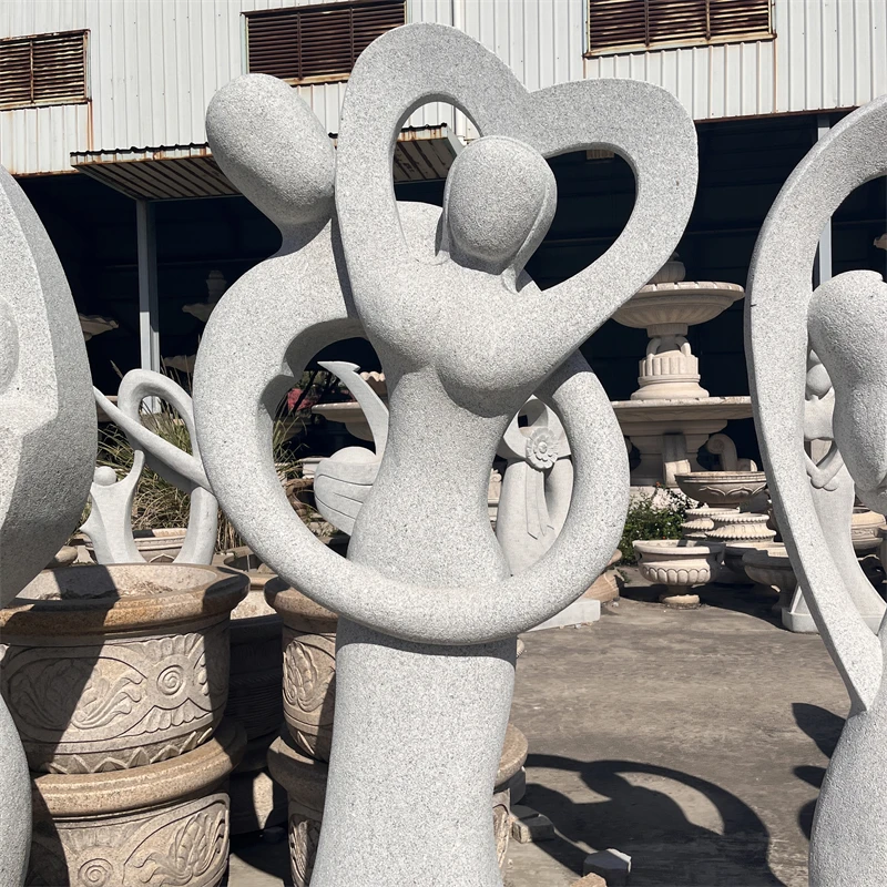 product factory direct sales garden decor granite abstract figures statues hand carved sculpture-4