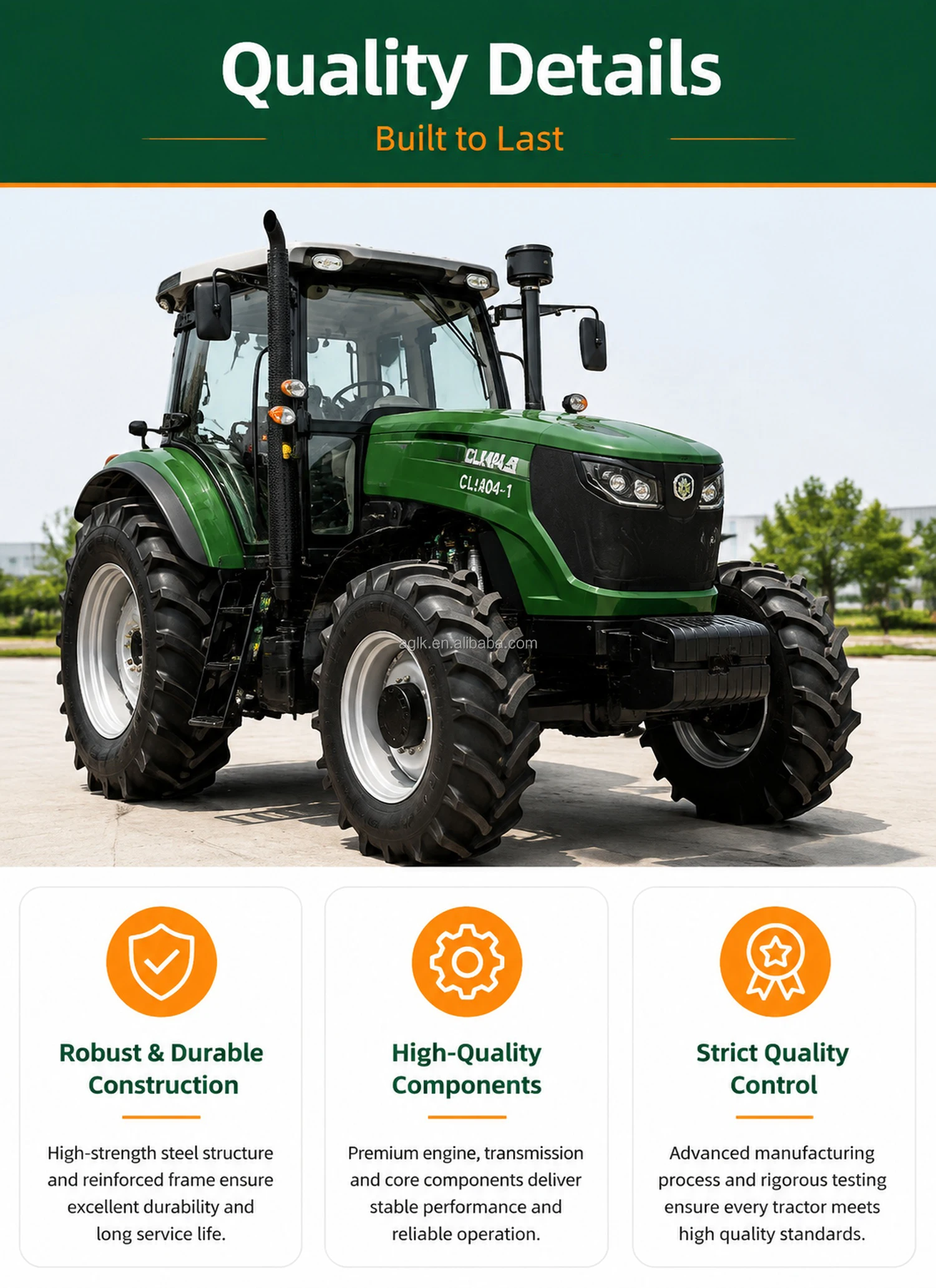 4WD Agricultural Wheel Tractor