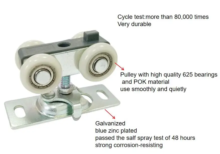 Soft Close 4 Wheels Sliding Door System With Aluminum Track Buy