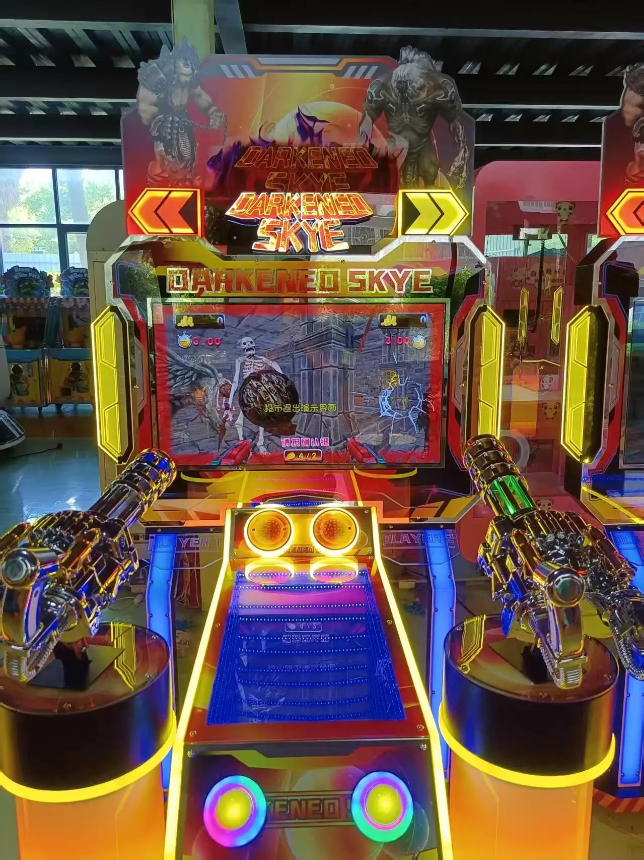 Высококачественный металлический Аркадный Игровой Автомат FunPark с гарантией на 1 год симулятор боевой стрельбы монетами английском языке