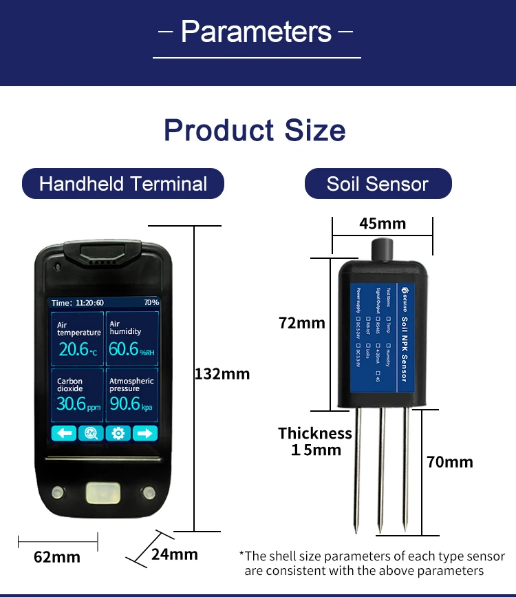 Portable Soil Analyzer With In Soil Testing Equipment Agriculture Npk Soil Ec Ph Moisture