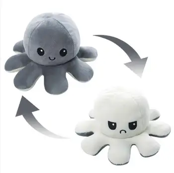 Reversible Octopus Plush for Kid Gift  Custom Cute Octopus Stuffed toy