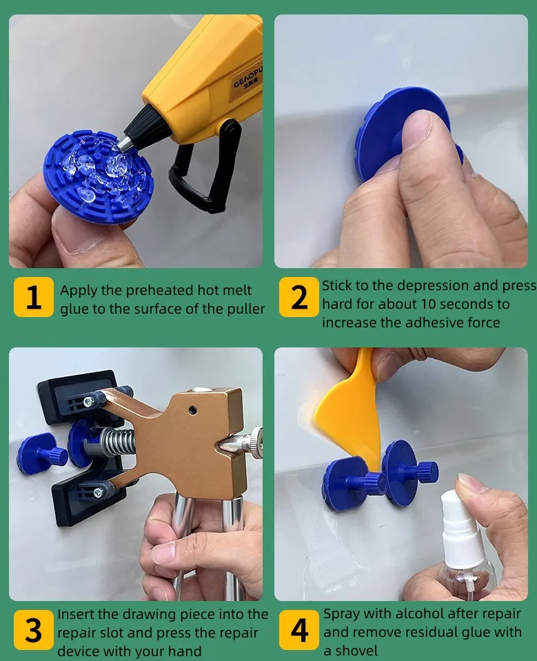 Car Repair Lightweight yet durable multiple accessories  various tips hot melt glue gun kit