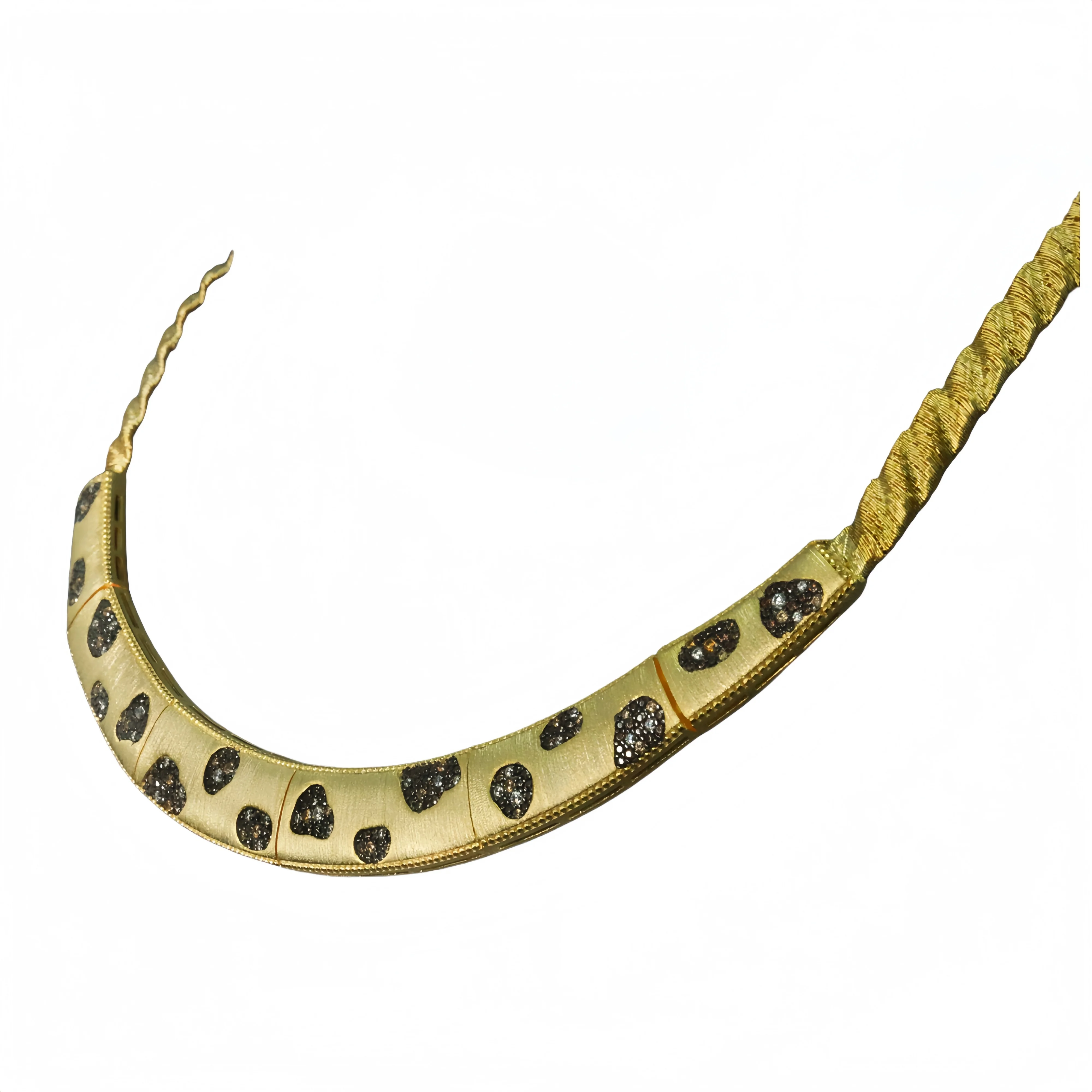 MUSHAN Jewelry Factory Designer 925 Silver 18k Gold Plated Necklaces High Carbon Diamond Leopard Necklace Women Party Jewelry