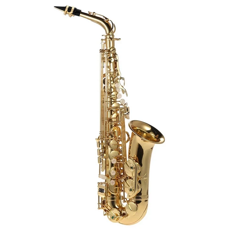 E Flat on Saxophone - Eb Alto Saxophone Brass Lacquered Gold
