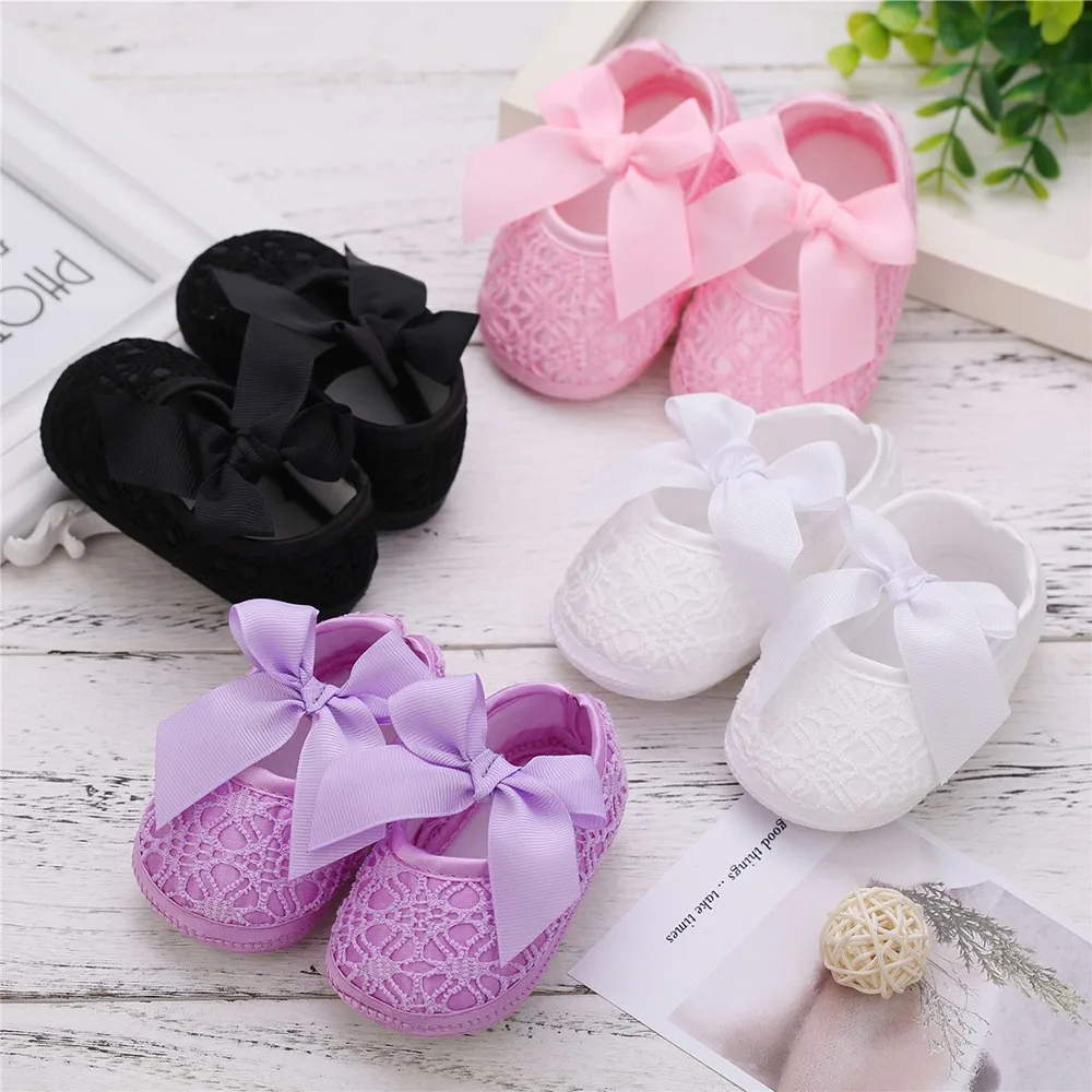 Summer Bow Knot Princess Soft Sole Newborn Infant Baby Shoes Girl 6 To