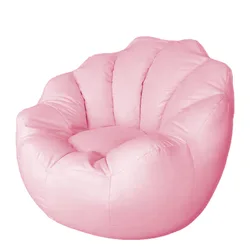Memory Foam Flower Bean Bag Chair Stuffed Filler Living Room Sofas Egg Shape Chair NO 5