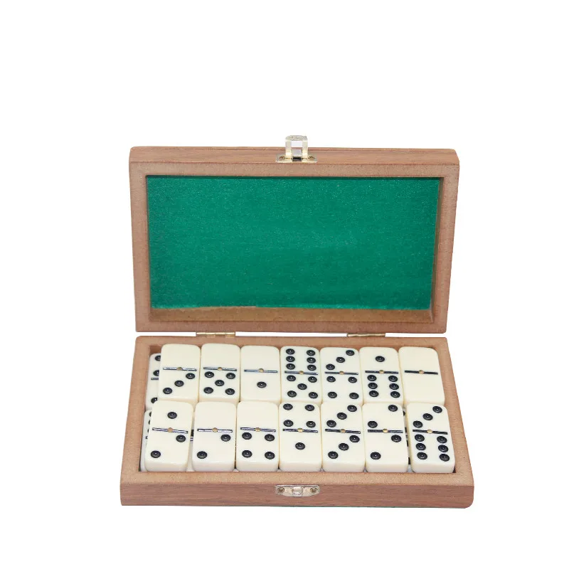 Mini Wooden Domino Game Set - Eco-Friendly Fun for All