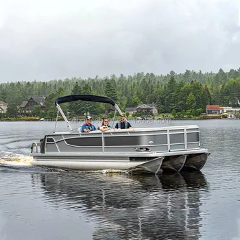 New Winter Sports Aluminum Pontoon Boat With Fishing Boat Seats And Kits