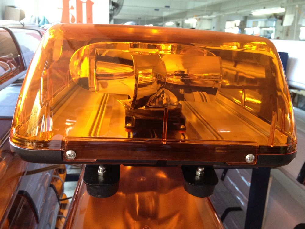 High Quality Halogen Rotating Light bar With 35W Bulbs Inside DC12V or 24V Amber 1214mm 48 Inch