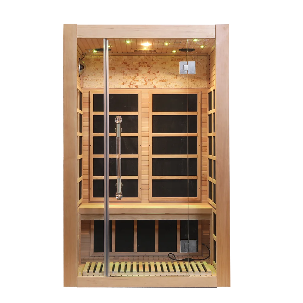 Infrared Sauna Red Cedar Wooden Indoor Sauna Room Traditional Far ...