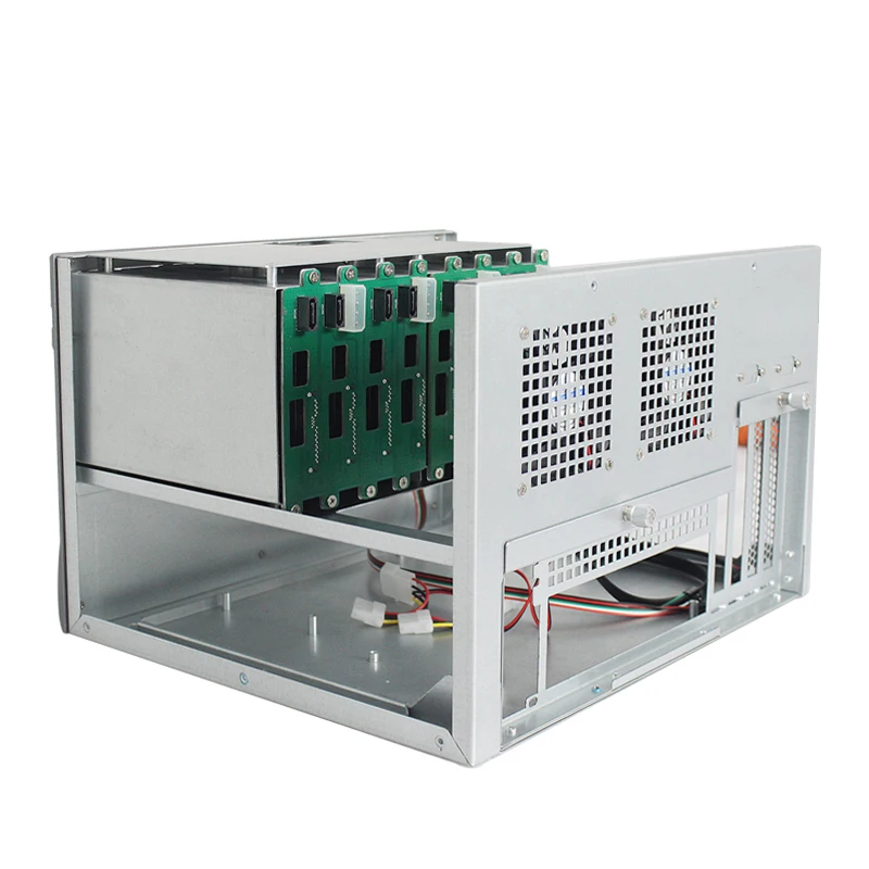 Caja de servidor NAS Microatx MINI ITX de 4 bahías con memoria de placa  base y sistema para almacenamiento de datos