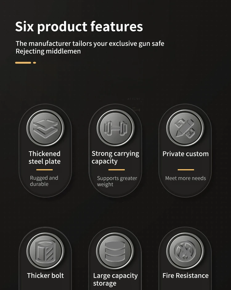 CEQSAFE Direct Sale High Quality Personal Cheap Fireproof Gun Cabinet Safe Box manufacture