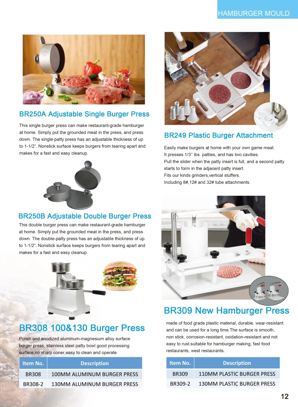 Miniature Burger Makers : Burger Maker