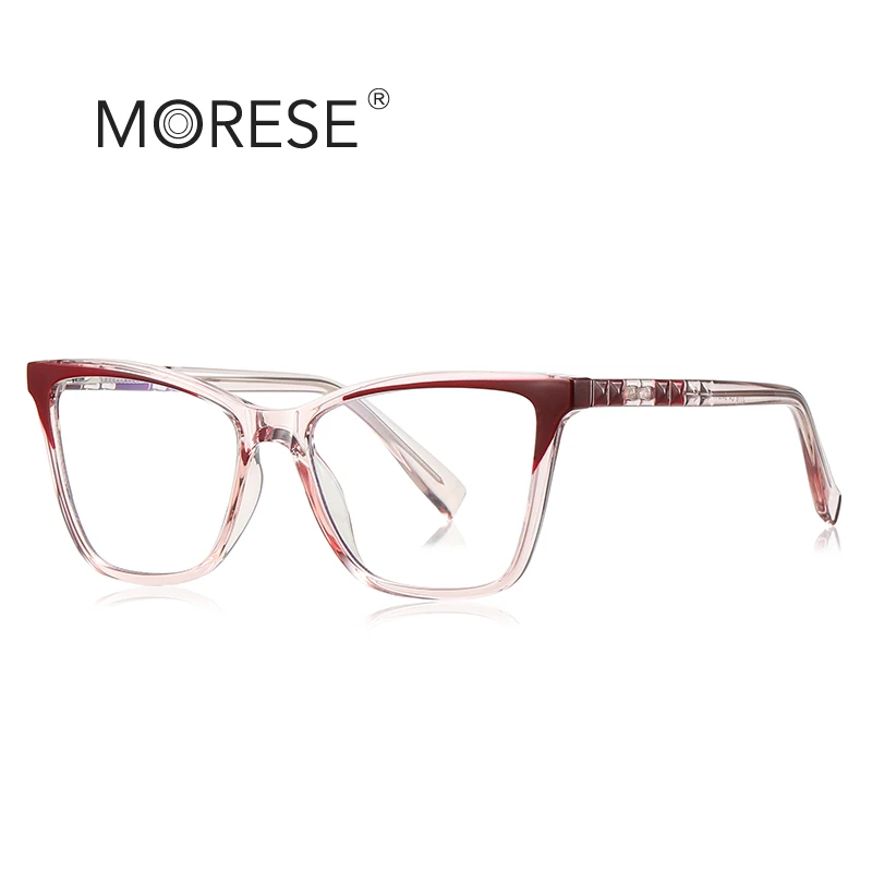 MORESE in Stock 2116 Large Frame Women Eyeglasses CP Propionic Acid Eyeglasses Frames