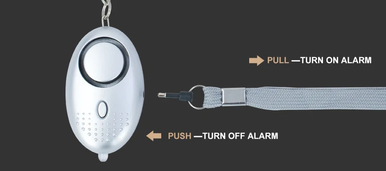 Cute Keychain Alarm Pull Pin Personal Alarm, 3Pack 130DB Safety Safe ...