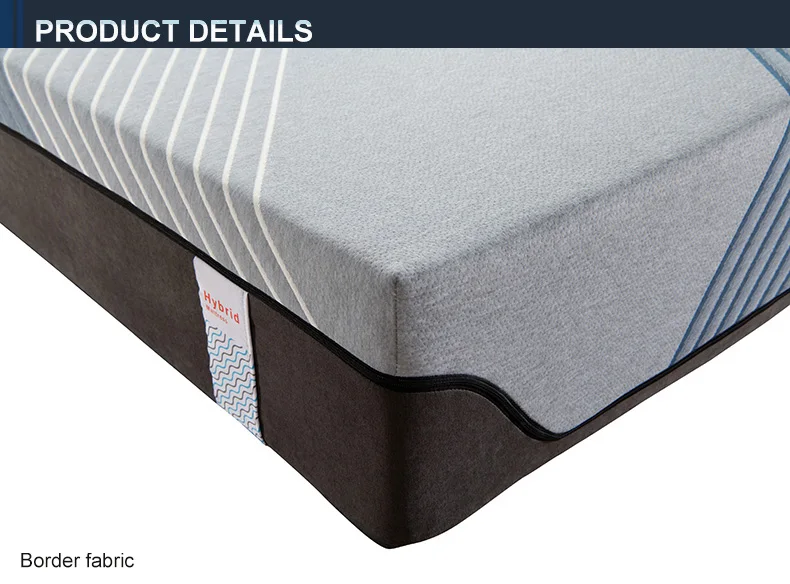 Cheap Roll Compressed Good Quality Queen King Size Blue Gel Memory Foam Mattresses Wholesale Factory