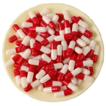 Professional manufacturer #2 2# red white empty (hollow ) hard gelatin capsule capsules